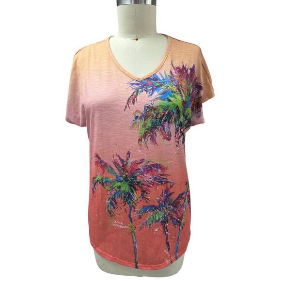 Leoma Lovegrove 100% Polyester Vibrant Palms Studs Sz XL - Picture 2 of 5